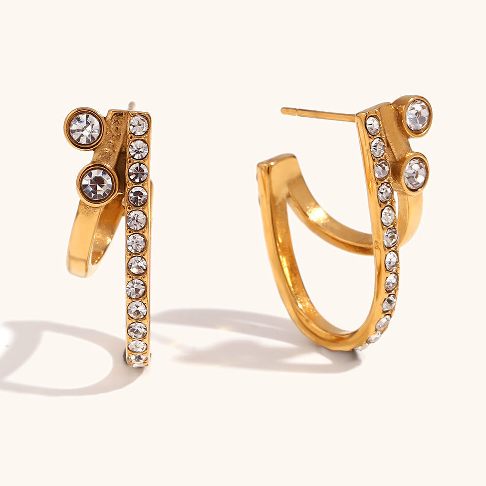 The Double Arc Earrings