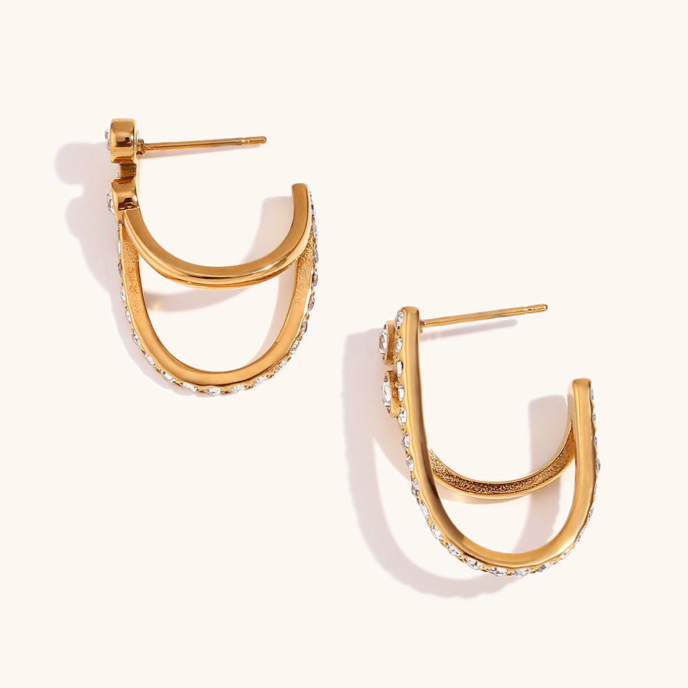 The Double Arc Earrings
