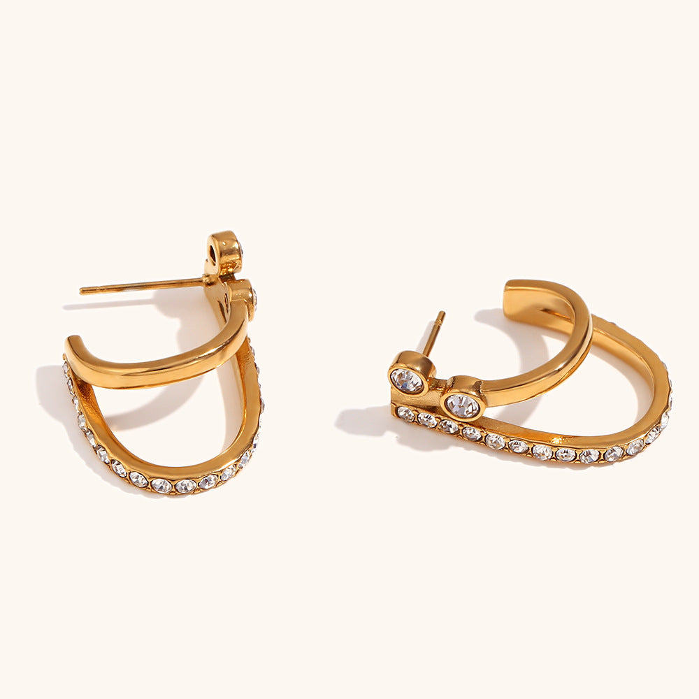 The Double Arc Earrings