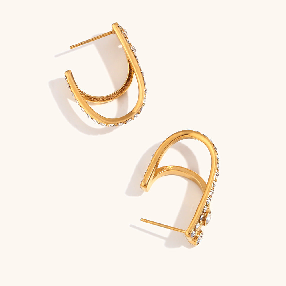 The Double Arc Earrings